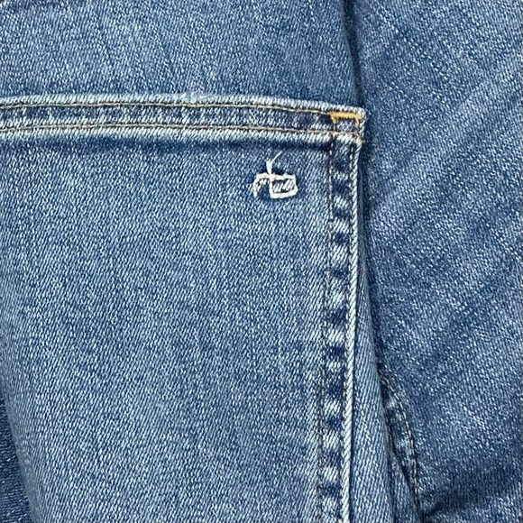 ππ©΅ RAGβ & BONE Olana High-Rise Cigarette Skinny Ankle Jeans | Sz 28 | Patchwork - Picture 5 of 6